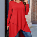 Plus Size Women's Autumn And Winter New Casual Loose Long Sleeves Outerwear Top