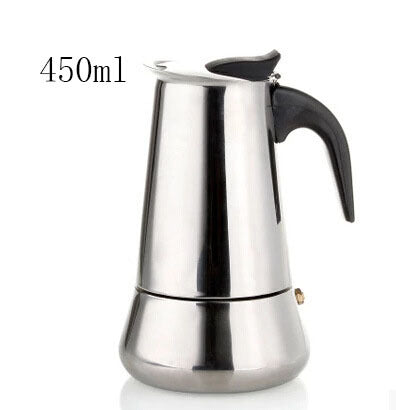 Straight Cylinder Mocha Pot Stainless Steel Italian Coffee Pot