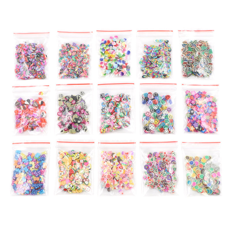 Fruit Slices Cartoon Mixed Faience Slices Slime Slime Accessories