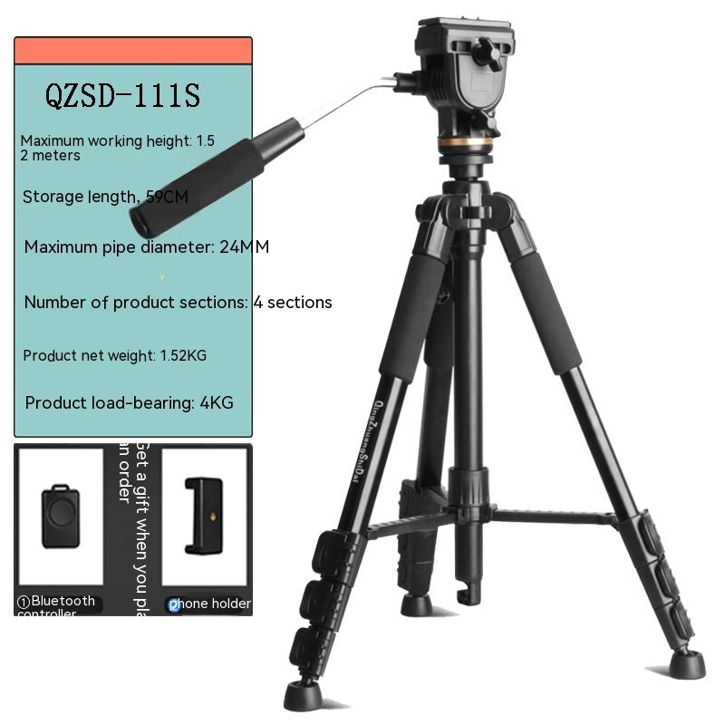Light Age Aluminum Alloy Bracket SLR Camera Tripod