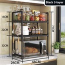 Multi-functional Kitchen Microwave Oven Storage Double-layer Kitchen Seasoning Rack